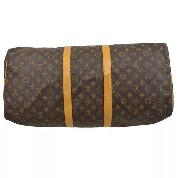 LOUIS VUITTON KEEPALL BANDOULIERE 55 TRAVEL BAG MONOGRAM M41414 TH0926 KK33204 - Picture 3 of 12